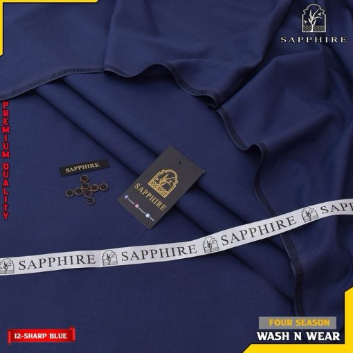 Pakistani Men’s Sapphire Wash and Wear Unstitched Suit for all seasons