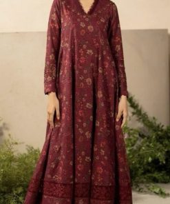 Elegant Khaddar 3 Piece Digital Printed Suit for Winter  