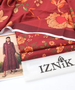 Classic Khaddar 3 Piece Digital Printed Winter Outfit  