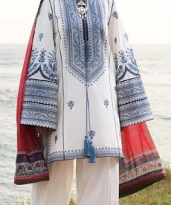 LAAM LM-610 premium 3 piece Dhanak embroidered winter suit with digital wool shawl