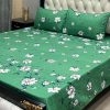 3D Crystal Cotton Bedsheet Design 127 king size with matching pillow covers by Abu Hurairah Fabrics.