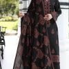 Bareeze BR-615 premium dhanak 3 piece heavy embroidered winter suit with full embroidery shawl, sleeves, and back.