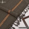 J. Branded Velvet Shawl with Bag and Tag