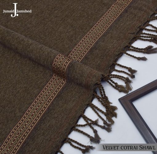 Premium Velvet Shawl with Patti Border Work