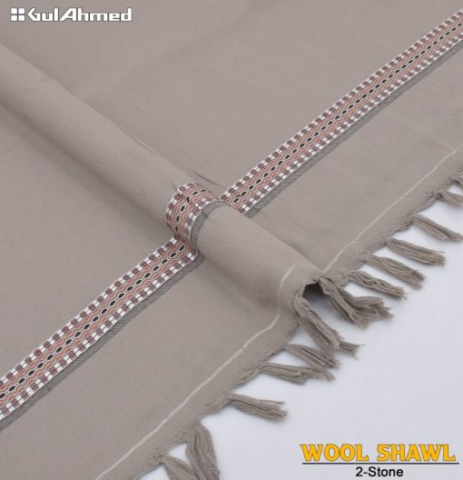 Gul Ahmed Stone Wool Shawl for Men – Elegant Winter Collection