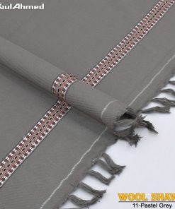 Gul Ahmed Pastel Grey Wool Shawl for Men – Stylish Winter Wear
