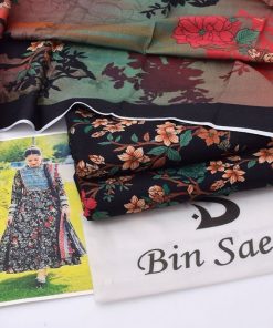 Premium 3-piece ladies khaddar suit with digital printed shirt and matching dupatta  