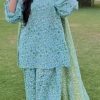 Luxury women’s khaddar suit with printed shirt, printed dupatta and plain trouser  