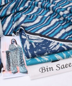 Pakistani winter wear 3-piece khaddar suit with digital prints and plain trouser  
