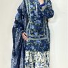 Premium 3-piece khaddar suit for women with elegant prints and cozy feel  