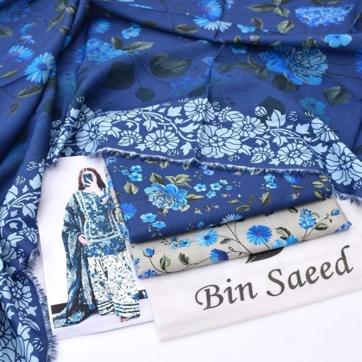 Premium 3-piece ladies khaddar suit with digital printed shirt and matching dupatta  
