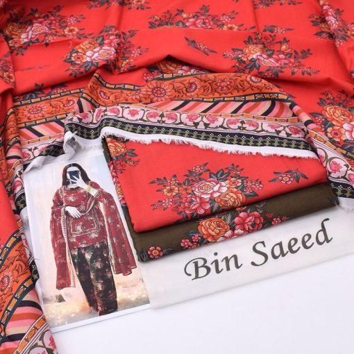 Winter luxe collection khaddar suit with soft fabric and stylish digital prints  