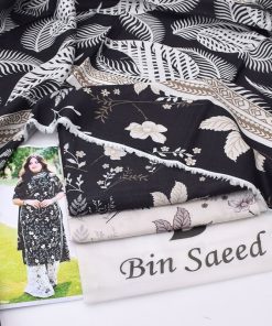 Cozy 3-piece khaddar winter outfit with premium fabric and digital print details  