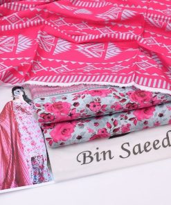 Premium 3-piece ladies khaddar suit with digital printed shirt and matching dupatta  