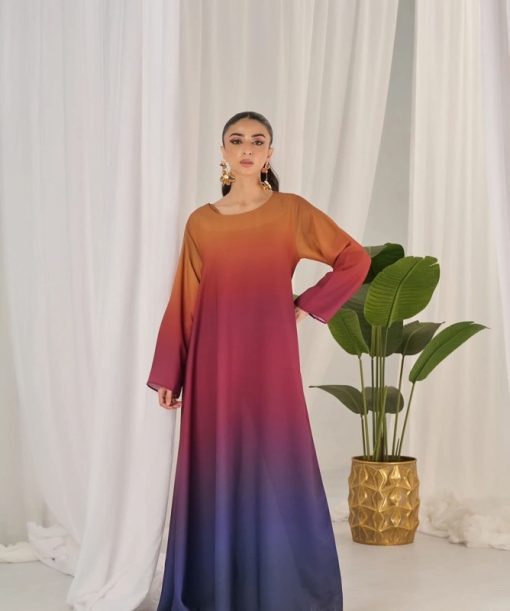 Nishat NT-981 Silk 3 Piece Suit with Tie & Die Digital Printed Dupatta in Shamooz Silk