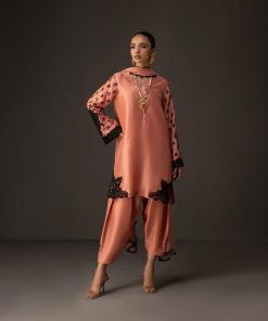 Nishat NT-976 Silk 3 Piece Suit with Tie & Die Digital Print in Shamooz Silk