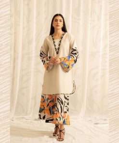 Nishat NT-978 Silk 3 Piece Suit with Tie & Die Digital Printed Dupatta in Shamooz Silk