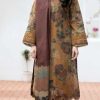 Baroque BR-627 Winter Khaddar 3 Piece Suit with Digital Print and Embroidered Patches