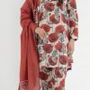 Ego EG-87 Winter Viscose 3-Piece Suit with Digital Printed Shirt, Trouser, and Dupatta