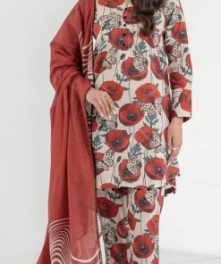 Ego EG-87 Winter Viscose 3-Piece Suit with Digital Printed Shirt, Trouser, and Dupatta
