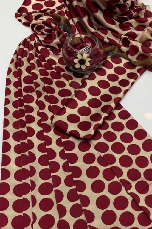 Made with premium Shamooz Silk, this 3 piece suit includes a digital printed dupatta, a stylish silk shirt, and a matching trouser. With its Tie & Die inspired digital artistry, the NT-979 suit stands out as a perfect choice for Pakistani women who value both comfort and class.