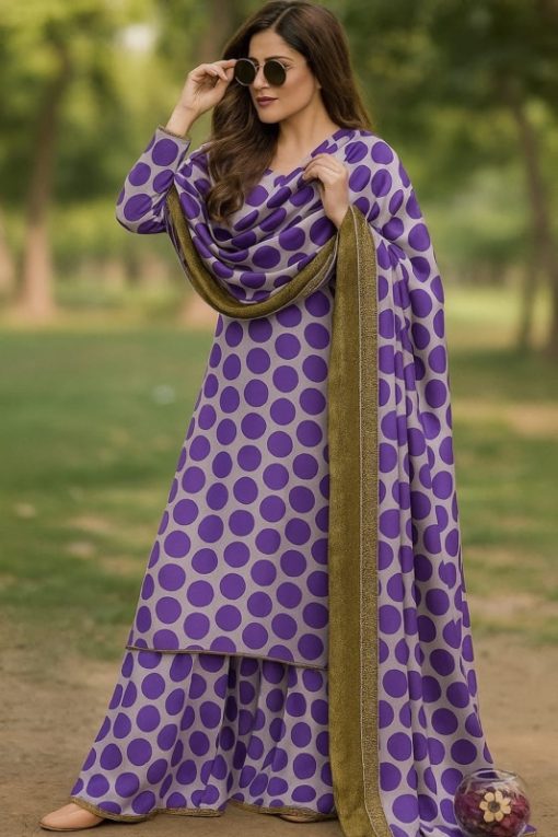 Nishat NT-980 Silk 3 Piece Suit with Tie & Die Digital Printed Dupatta in Shamooz Silk