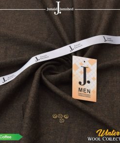 J. Wool men’s unstitched suit coffee color winter fabric 4-meter cutting