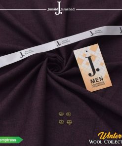 J. Wool men’s unstitched suit temptress color winter fabric 4-meter cutting