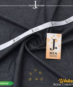 J. Wool men’s unstitched suit charcoal color winter fabric 4-meter cutting