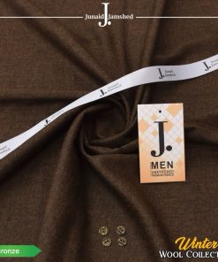 J. Wool men’s unstitched suit bronze color winter fabric 4-meter cutting