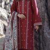 Zainab Chottani ZC-637 Premium Dhanak Winter Suit with Heavy Embroidery and Digital Wool Shawl