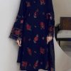 Baroque BR-639 embroidered khaddar 3 piece winter suit with digital printed dupatta
