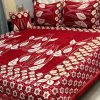 Luxury Jacquard Velvet King Size Bed Sheet Design 47 with matching pillow and cushion covers