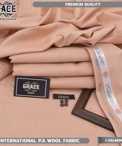 Grace Men Winter Unstitched Suit in Salmon Color – Premium P.A Wool Fabric