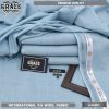 Grace Men Winter Unstitched Suit in Cadet color made from premium P.A Wool