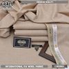 Grace Men Winter Unstitched Suit in Wooden color made from premium P.A Wool