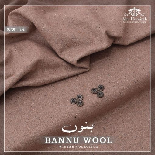 Bannu Wool BW-14 Men Unstitched Winter Suit by Abu Hurairah Fabrics