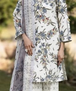 Alizeh AZ-90 Winter Khaddar 3 Piece Suit with digital printed shirt, dupatta, and trouser