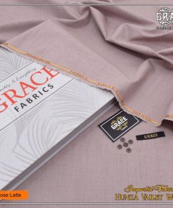 Grace Men Wool Unstitched Winter Suit in Rose Latte Color – Soft Finish Hunza Valley Wool