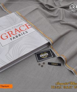 Grace Men Wool Unstitched Winter Suit in Titanium Color – Hunza Valley Soft Finish Wool