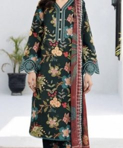 Baroque BR-93 Winter Khaddar 3 Piece Suit with Digital Print for Women