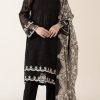 Maria.B MB-643 unstitched 3 piece Dhanak winter suit with heavy embroidery and digital wool shawl