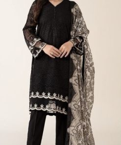Maria.B MB-643 unstitched 3 piece Dhanak winter suit with heavy embroidery and digital wool shawl