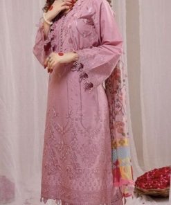 Bareeze BR-644 Premium Dhanak 3 Piece Winter Suit with Digital Wool Shawl