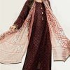 Baroque BR-95 Khaddar 3 Piece Winter Suit with digital print shirt, dupatta, and plain trouser