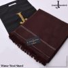 J. Maroon Shawl Men Winter Wool