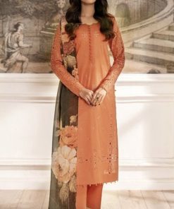 IZNIK IZ-645 3 Piece Dhanak Winter Suit with Full Heavy Embroidery and Digital Wool Shawl