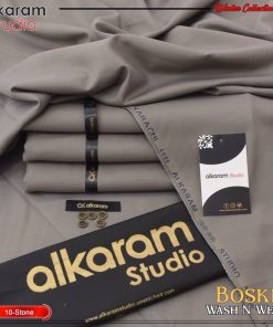 Al-Karam Men’s Unstitched Stone Wash & Wear Fabric for All Season Wear in Pakistan