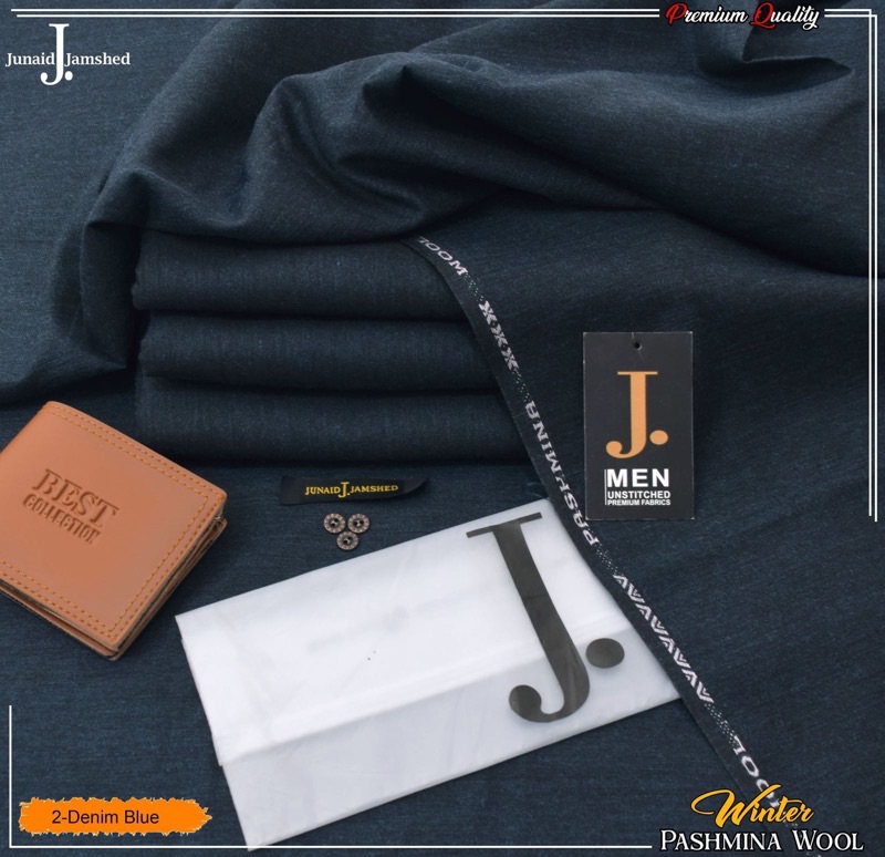 J. Wool Men’s Unstitched Premium Wool Suit SKU-103 for Winter with 4-Meter Cutting