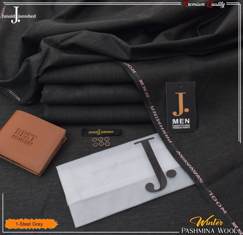 J. Wool Men’s Unstitched Suit SKU-105 Winter Collection Luxury Wool Fabric